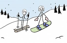 I Ski / You Board