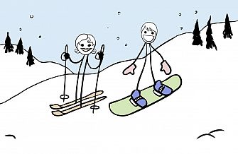 You Ski / I Board